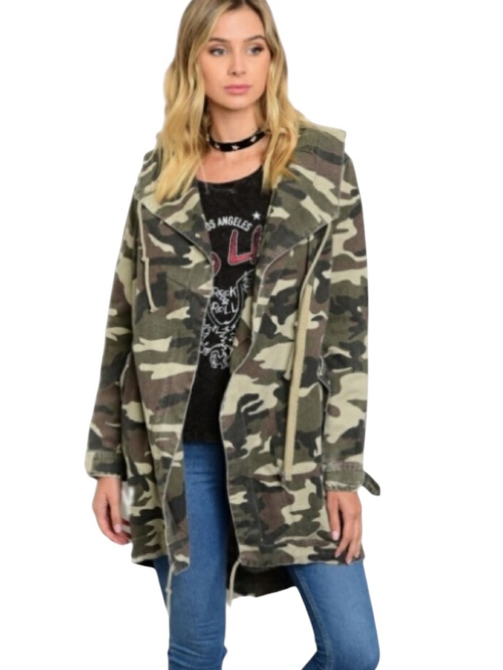 Cookie Couture Oversized Camo Utility Jacket